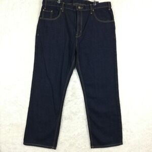 Rural King Mens Jeans Regular Fit Original Work Blue Denim Dark Indigo 40x30 New